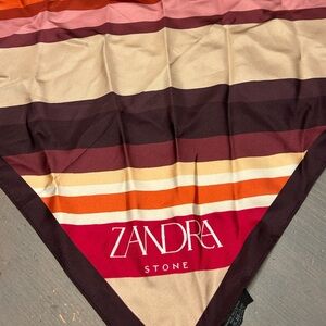 New without tags Zandra Stone silk scarf